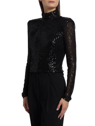 Ramy Brook Amber Sequin Turtleneck
