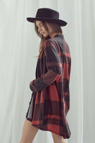 CHECKER PRINT CARDIGAN * Online Only* - Premium Jacket at Lonnys NY - Just $78! Shop Womens clothing now