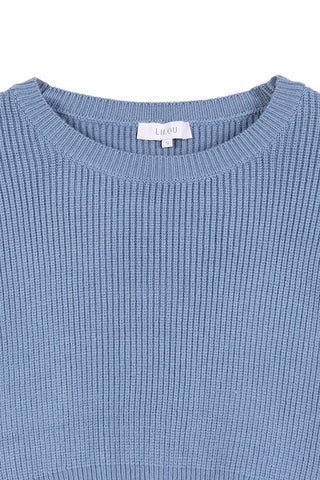 Ribbed Knit Crop Top and Skirt *Online Only* - Premium clothing at Lonnys NY - Just $55! Shop Womens clothing now