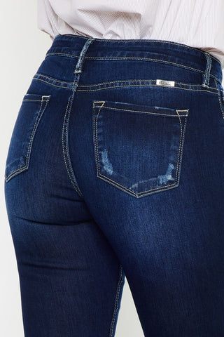 Mid Rise Hem Detail Flare  *Online Only* - Premium  at Lonnys NY - Just $90! Shop Womens clothing now
