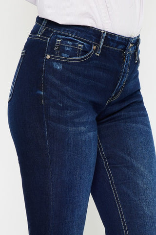 Mid Rise Hem Detail Flare  *Online Only* - Premium  at Lonnys NY - Just $90! Shop Womens clothing now
