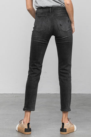 Ankle Straight Mid Rise Jeans *Online Only* - Premium clothing at Lonnys NY - Just $85! Shop Womens clothing now