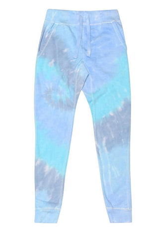 Blue Tie Dye Joggers Sweatpants *Online Only* - Premium  at Lonnys NY - Just $90! Shop Womens clothing now