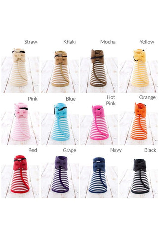 Foldable Bow Stripe Visor *Online Only* - Premium hats at Lonnys NY - Just $30! Shop Womens clothing now
