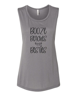 Booze Beaches and Besties Summer Graphic Tank *Online Only* - Premium clothing at Lonnys NY - Just $43! Shop Womens clothing now