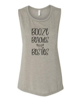 Booze Beaches and Besties Summer Graphic Tank *Online Only* - Premium clothing at Lonnys NY - Just $43! Shop Womens clothing now