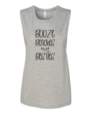 Booze Beaches and Besties Summer Graphic Tank *Online Only* - Premium clothing at Lonnys NY - Just $43! Shop Womens clothing now