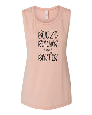 Booze Beaches and Besties Summer Graphic Tank *Online Only* - Premium clothing at Lonnys NY - Just $43! Shop Womens clothing now
