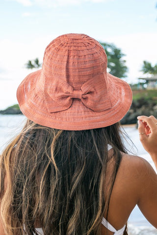 Bow Accent Bucket Sunhat *Online Only* - Premium hats at Lonnys NY - Just $35! Shop Womens clothing now