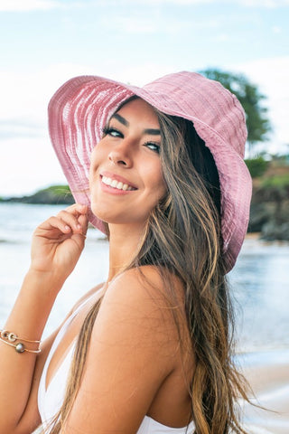 Bow Accent Bucket Sunhat *Online Only* - Premium hats at Lonnys NY - Just $35! Shop Womens clothing now