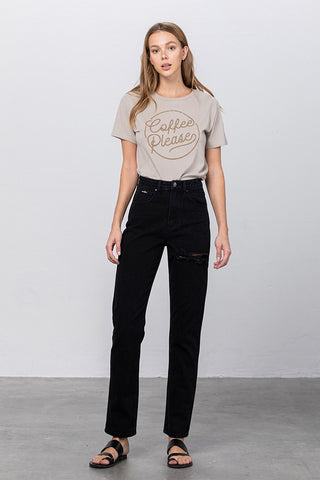Jadon Ripped Mom Jeans *Online Only* - Premium clothing at Lonnys NY - Just $65! Shop Womens clothing now