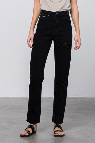 Jadon Ripped Mom Jeans *Online Only* - Premium clothing at Lonnys NY - Just $65! Shop Womens clothing now