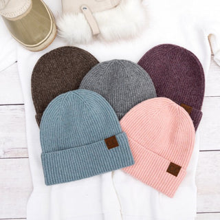 CC Cashmere Blend Cuff Beanie *Online Only* - Premium clothing at Lonnys NY - Just $30! Shop Womens clothing now