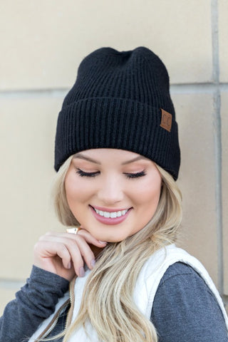 CC Cashmere Blend Cuff Beanie *Online Only* - Premium clothing at Lonnys NY - Just $30! Shop Womens clothing now