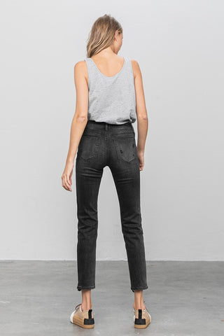 Ankle Straight Mid Rise Jeans *Online Only* - Premium clothing at Lonnys NY - Just $85! Shop Womens clothing now