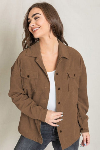 Corduroy Jacket *Online Only* - Premium  at Lonnys NY - Just $74.05! Shop Womens clothing now