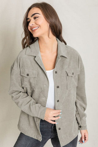 Corduroy Jacket *Online Only* - Premium  at Lonnys NY - Just $74.05! Shop Womens clothing now