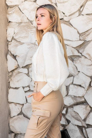 Button Front Chunky Cardigan *Online Only* - Premium clothing at Lonnys NY - Just $50! Shop Womens clothing now