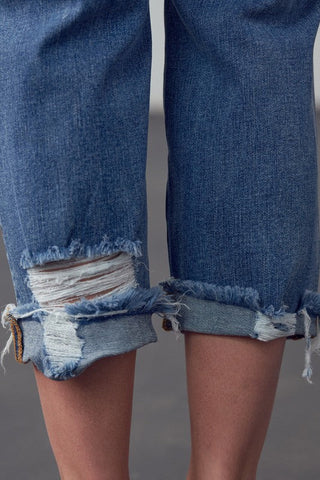 MID-RISE ANKLE BOYFRIEND JEANS *Online Only* - Premium  at Lonnys NY - Just $81! Shop Womens clothing now