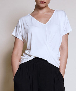 BAMBOO TWIST FRONT DOLMAN TOP * Online Only* - Premium  at Lonnys NY - Just $87.75! Shop Womens clothing now