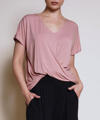 BAMBOO TWIST FRONT DOLMAN TOP * Online Only* - Premium  at Lonnys NY - Just $87.75! Shop Womens clothing now