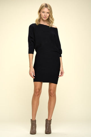 Knit Dolman Sleeve Dress *Online Only* - Premium dresses at Lonnys NY - Just $95! Shop Womens clothing now