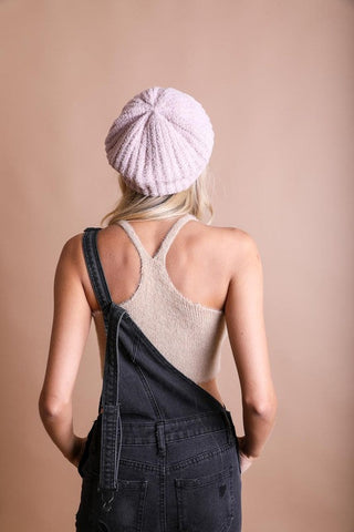 Boucle Rib Knit Beret *Online Only* - Premium  at Lonnys NY - Just $25! Shop Womens clothing now