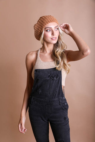 Boucle Rib Knit Beret *Online Only* - Premium  at Lonnys NY - Just $25! Shop Womens clothing now