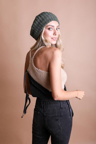 Boucle Rib Knit Beret *Online Only* - Premium  at Lonnys NY - Just $25! Shop Womens clothing now