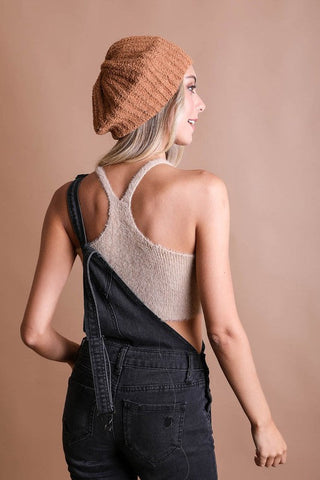 Boucle Rib Knit Beret *Online Only* - Premium  at Lonnys NY - Just $25! Shop Womens clothing now