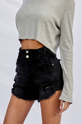 HIGH WAISTED SHORTS *Online Only* - Premium shorts at Lonnys NY - Just $69! Shop Womens clothing now