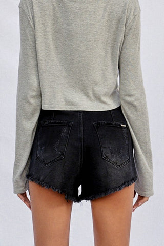 HIGH WAISTED SHORTS *Online Only* - Premium shorts at Lonnys NY - Just $69! Shop Womens clothing now