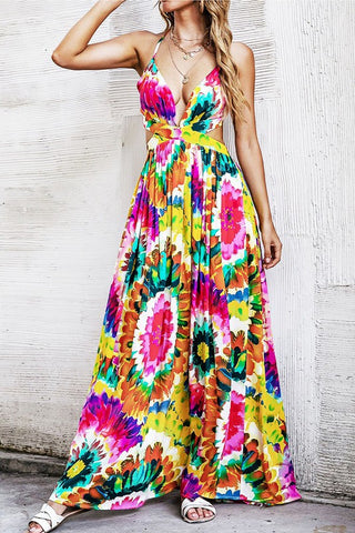 Wild Dye Print Maxi Dress *Online Only* - Premium clothing at Lonnys NY - Just $80! Shop Womens clothing now