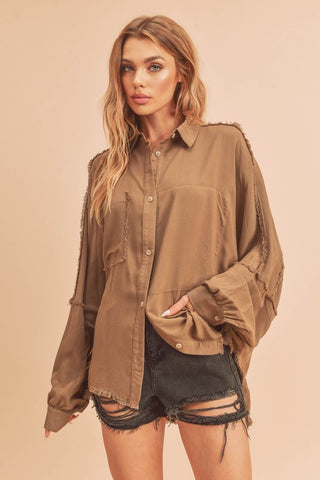 Delilah Shirt *Online Only* - Premium clothing at Lonnys NY - Just $58! Shop Womens clothing now