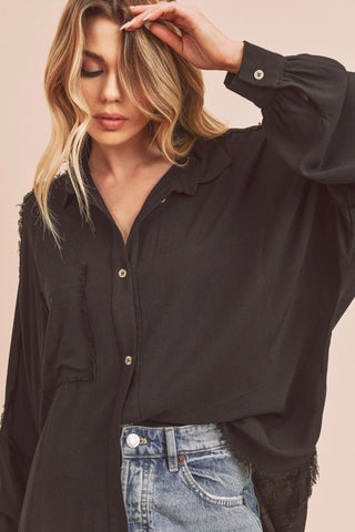 Delilah Shirt *Online Only* - Premium clothing at Lonnys NY - Just $58! Shop Womens clothing now