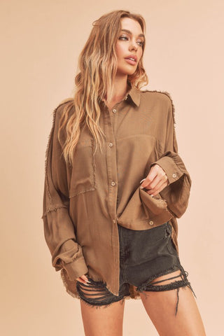 Delilah Shirt *Online Only* - Premium clothing at Lonnys NY - Just $58! Shop Womens clothing now