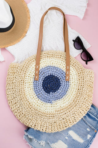 Straw Circle Tote *Online Only* - Premium Bags at Lonnys NY - Just $60! Shop Womens clothing now