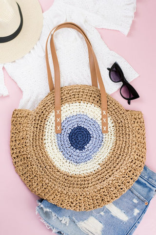 Straw Circle Tote *Online Only* - Premium Bags at Lonnys NY - Just $60! Shop Womens clothing now