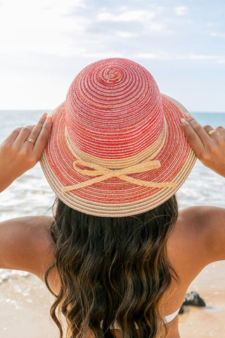 Multi-Stripe Bow Accent Bucket Sunhat  *Online Only* - Premium hats at Lonnys NY - Just $40! Shop Womens clothing now