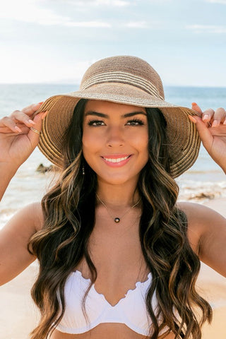 Multi-Stripe Bow Accent Bucket Sunhat  *Online Only* - Premium hats at Lonnys NY - Just $40! Shop Womens clothing now