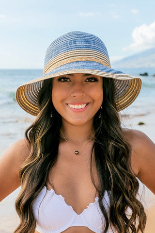 Multi-Stripe Bow Accent Bucket Sunhat  *Online Only* - Premium hats at Lonnys NY - Just $40! Shop Womens clothing now