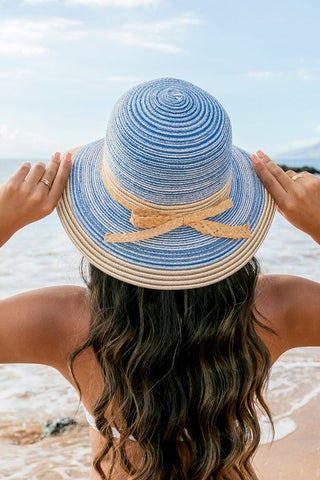 Multi-Stripe Bow Accent Bucket Sunhat  *Online Only* - Premium hats at Lonnys NY - Just $40! Shop Womens clothing now