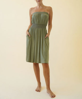 BAMBOO TUBE DRESS KNEE LENGTH * Online Only* - Premium  at Lonnys NY - Just $110.50! Shop Womens clothing now