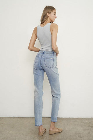 MID RISE SLIM BOYFRIEND JEANS - Premium  at Lonnys NY - Just $80! Shop Womens clothing now