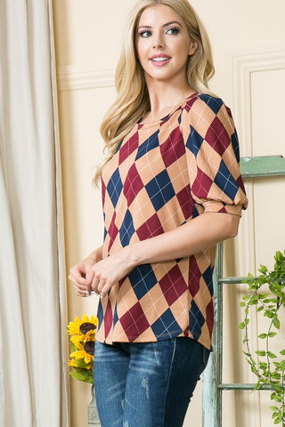 Puff Sleeve Knit Jersey Top *Online Only* - Premium clothing at Lonnys NY - Just $37! Shop Womens clothing now