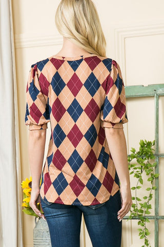 Puff Sleeve Knit Jersey Top *Online Only* - Premium clothing at Lonnys NY - Just $37! Shop Womens clothing now