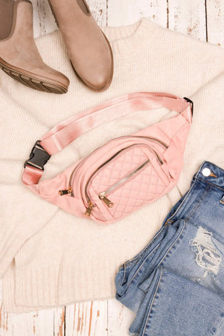 Quilted Belt Sling Bum Bag  *Online Only* - Premium  at Lonnys NY - Just $43! Shop Womens clothing now