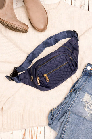 Quilted Belt Sling Bum Bag  *Online Only* - Premium  at Lonnys NY - Just $43! Shop Womens clothing now
