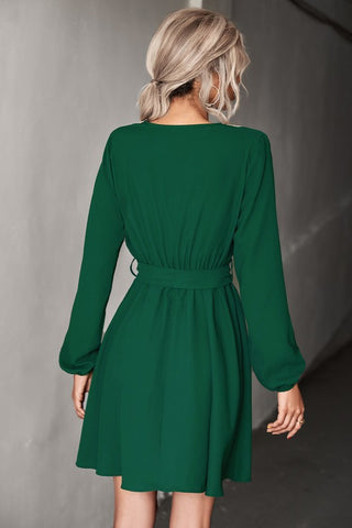 Long Sleeve V-Neck Dress *Online Only* - Premium clothing at Lonnys NY - Just $50! Shop Womens clothing now