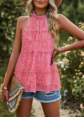 Floral Print Halter Top *Online Only* - Premium clothing at Lonnys NY - Just $54! Shop Womens clothing now